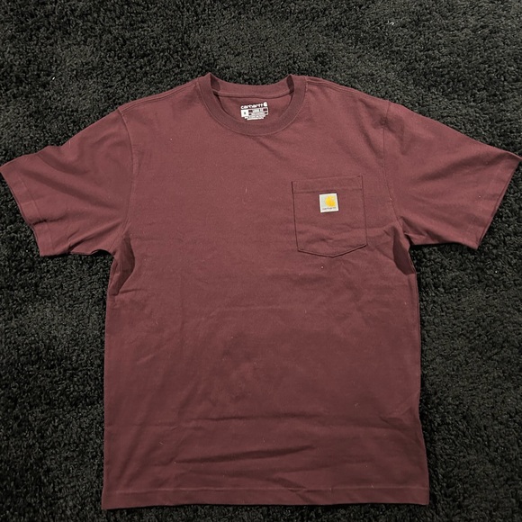 Carhartt Loose fit maroon tee - Picture 1 of 3